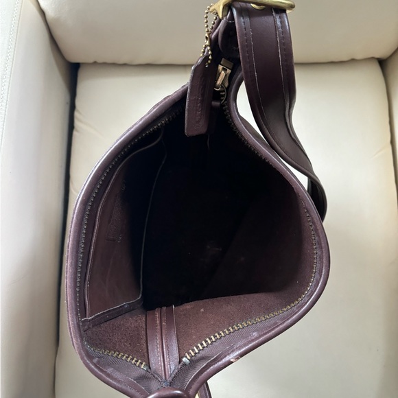 VINTAGE Glove Tan Mahogany Legacy Coach Bag Story Patch #9953 June 1997 - Picture 3 of 9